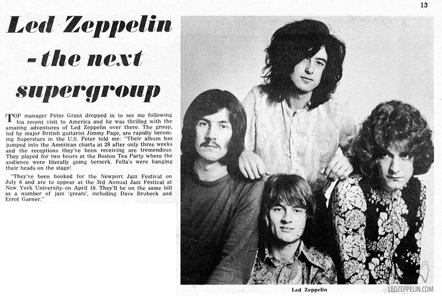 LZ The Next Supergroup (Top Pops UK) March 1969