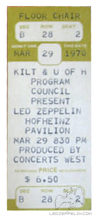 Houston '70 ticket