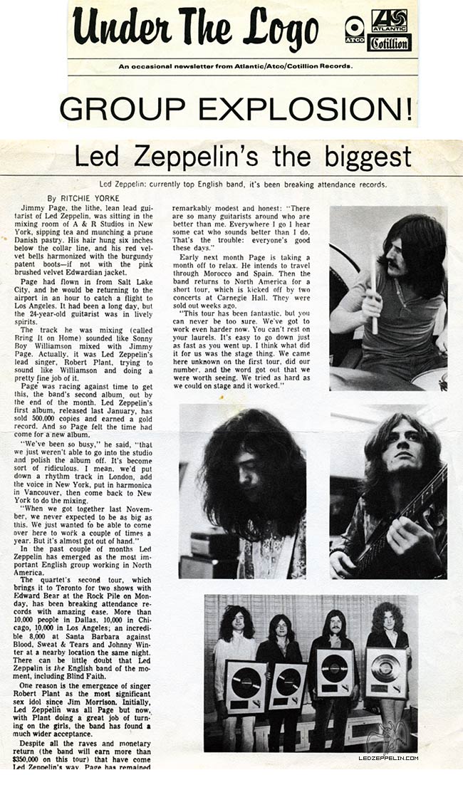 Atlantic Newsletter (Under the Logo) - Sept. 1969 