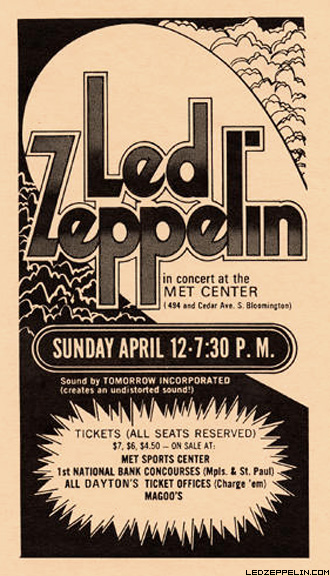 Minneapolis '70 flyer