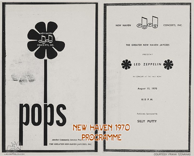 New Haven 1970 programme