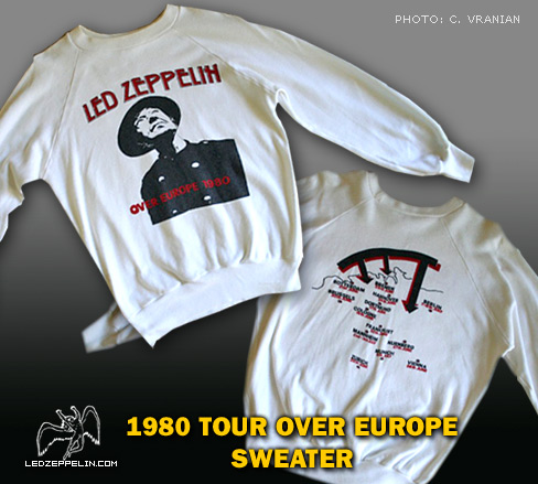 1980 Tour Over Europe sweater