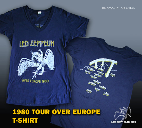 1980 Tour Over Europe t-shirt