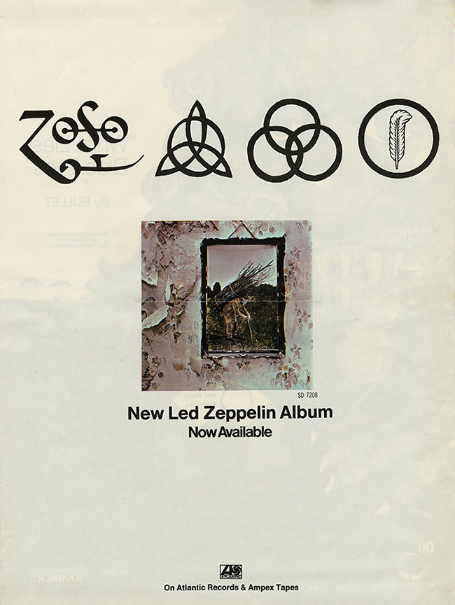 "Led Zeppelin IV" Nov. 1971 Ad