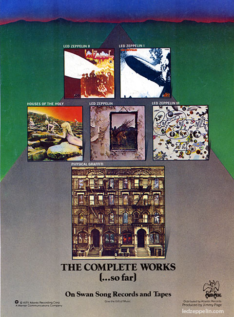LZ Complete Works ad 1975
