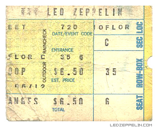 Boston '73 ticket