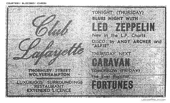 Club Lafayette ad - April 1969