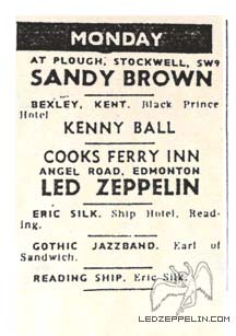 Cooks Ferry Inn ad 1969