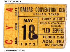 Dallas '73 ticket
