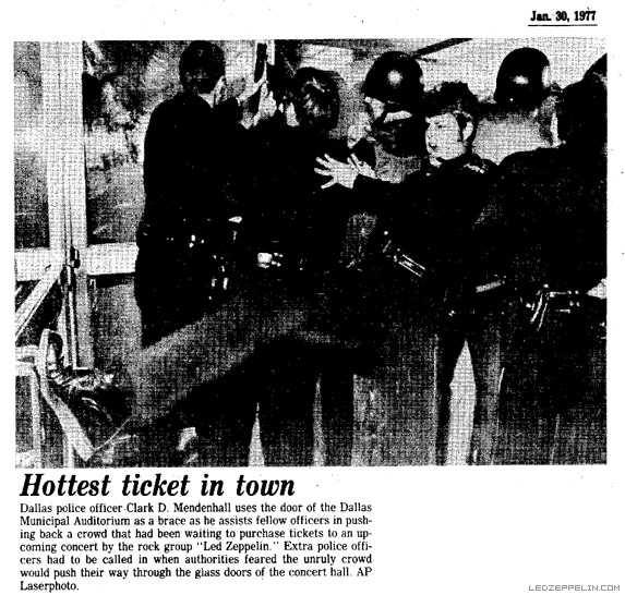Dallas '77 Ticket Riot