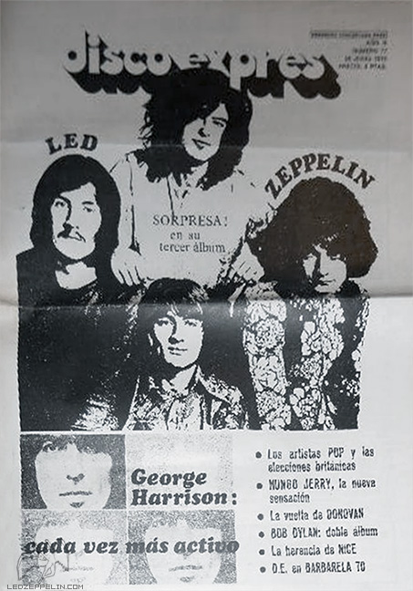 Disco Expres (Spain) June 1970