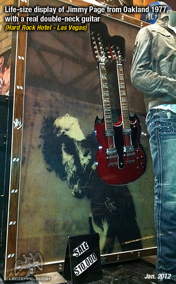 Jimmy Page 1977 display (Hard Rock-Las Vegas)