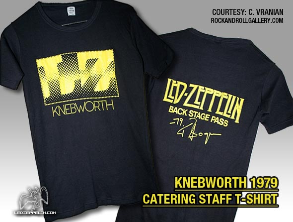 Knebworth 1979 - Catering Staff t-shirt