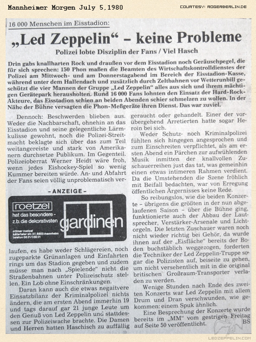 Mannheim 1980 press