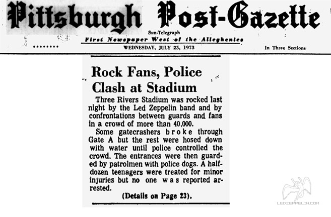 Pittsburgh 1973 press