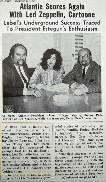 Atlantic Scores Again with Led Zeppelin... (Record World 3-1-69)