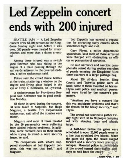 Seattle 1977 (press report)
