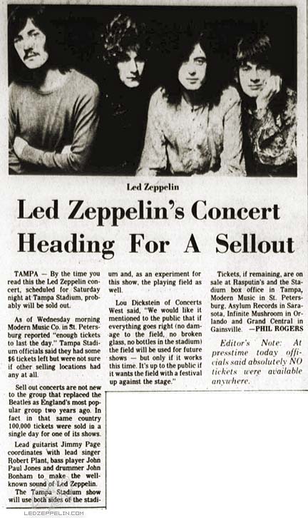Tampa 1973 - press