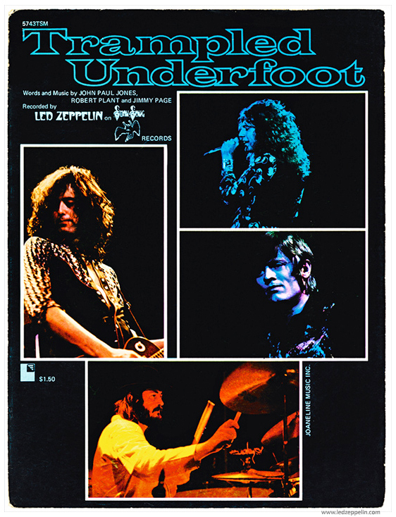 Trampled Under Foot (1975 Sheet Music)