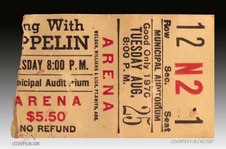 Nashville 1970 ticket