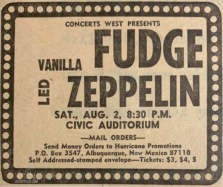 Albuquerque - August 2, 1969 (ad)