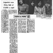 Superstars - Zeppelin Flying High £1,000 a Night (Express and Star, Feb. 1969)