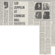 Carnegie Hall 1969 review (Melody Maker)