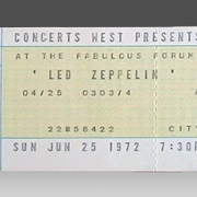 Los Angeles Forum 1972 (Unused Ticket)