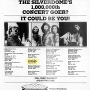 Pontiac Silverdome (1 millionth concert goer) AD