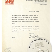 1968 - advance promo letter