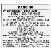 Nottingham Boat Club (1971) Listing / Ad