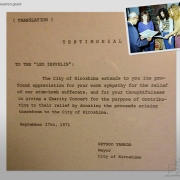 Hiroshima 1971 Mayor Letter