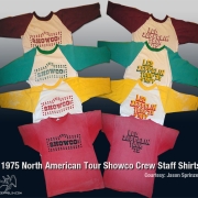 1975 Tour Showco Staff Shirt Collection