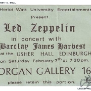 Edinburgh 1970 ticket