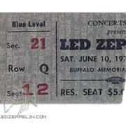 Buffalo 1972 ticket