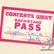 Dallas 1973 Backstage Pass