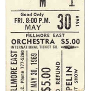 Fillmore East 5-30-69 ticket (8pm)