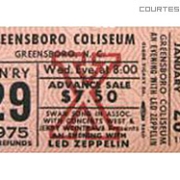 Greensboro 1.29.75 ticket