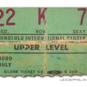 Honolulu '70 ticket