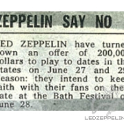 Bath Festival / NY (MSG) June 1970 (press)