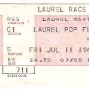 Laurel Pop Fest. '69 ticket