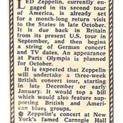 Fall 1969 Tour Press