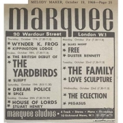Marquee - Oct. 1968 ad