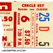 Montreal '75 ticket
