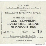 Newcastle '69 ticket