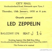 Newcastle '70 ticket