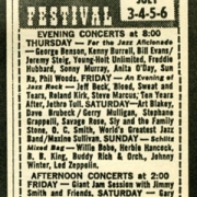 Newport Jazz Fest. '69 ad