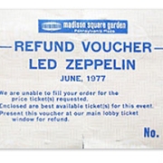 NY 1977 Ticket Voucher