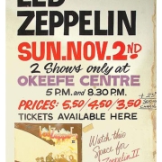 Toronto Nov. 2, 1969 (O'Keefe Center) poster
