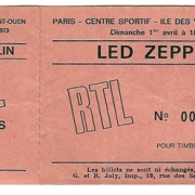 Paris '73 ticket